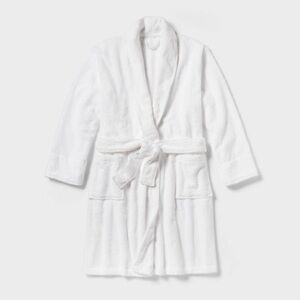 Target Spa Plush Bath Robe White - Threshold™